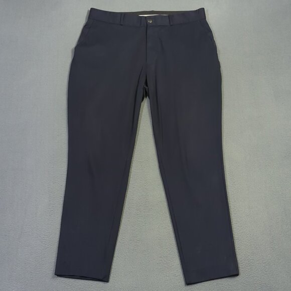 State & Liberty Pants Men's 36x30 Navy Blue Athletic Fit Stretch Suit Pants